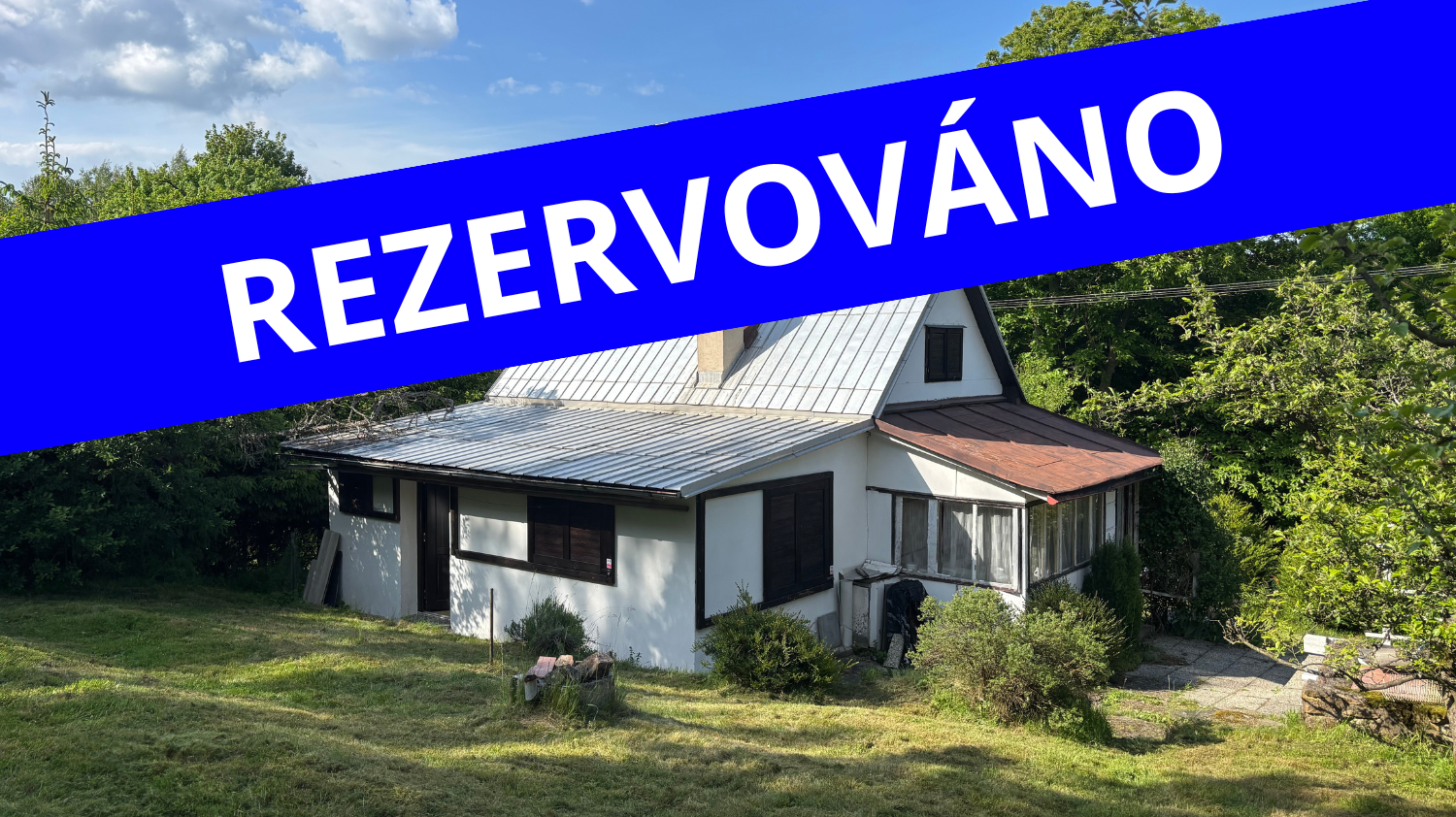 Prodej chaty 70 m2 na vlastním pozemku 629 m2, Hoješín - okr. Chrudim