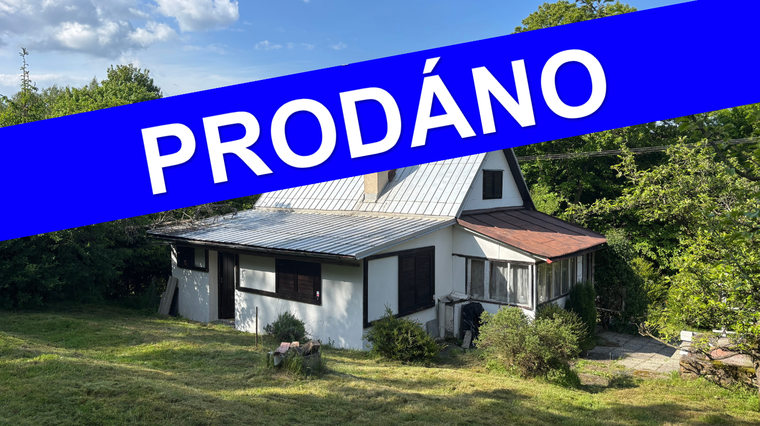 Prodej chaty 70 m2 na vlastním pozemku 629 m2, Hoješín - okr. Chrudim
