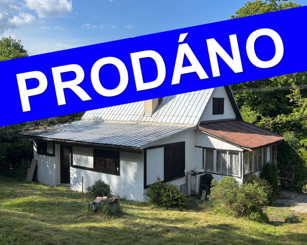 Prodej chaty 70 m2 na vlastním pozemku 629 m2, Hoješín - okr. Chrudim