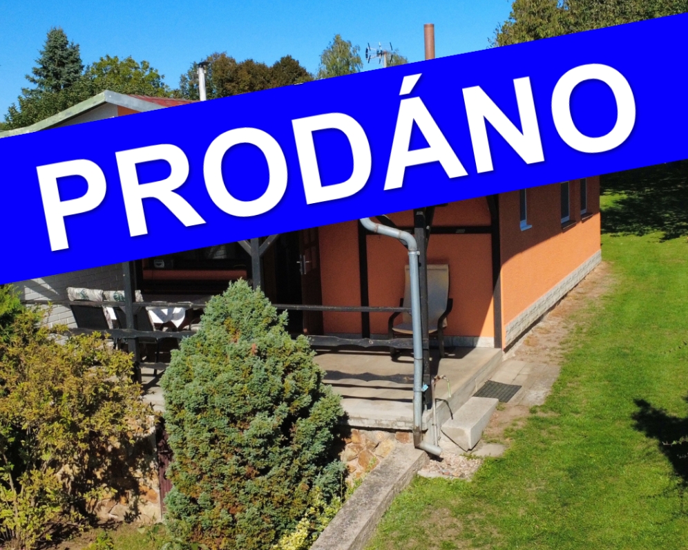 Prodej zděné chaty u řeky, Planá nad Lužnicí - 38 m2, pozemek 1280 m2